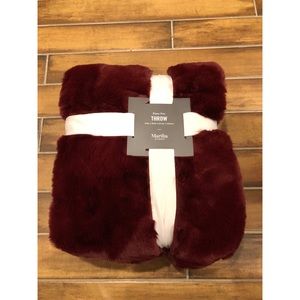Martha Stewart Faux Fur Throw